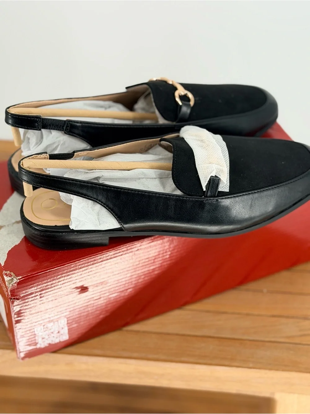New Journee collection LAINEY Black Women's Slip-On Loafers SIZE 8.5M